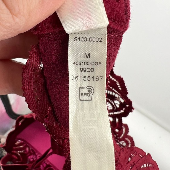 Victoria's Secret PINK Racerback Lace Lined Push Up Bra Bralette Comfort Medium - Picture 4 of 9